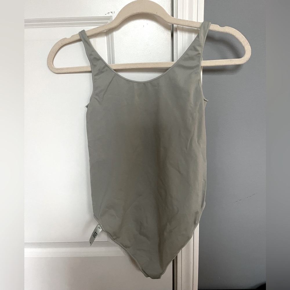 SKIMS Sage Green Bodysuit